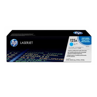 Original HP CB541A C สีฟ้า เบอร์ 125A ตลับหมึกโทนเนอร์แท้ ใหม่